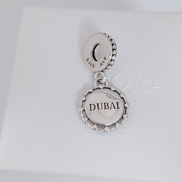 Pandora Burj Khalifa Dangle Charm DUBAI Exclusive Travel Pendant S925 Silver - Picture 4 of 7